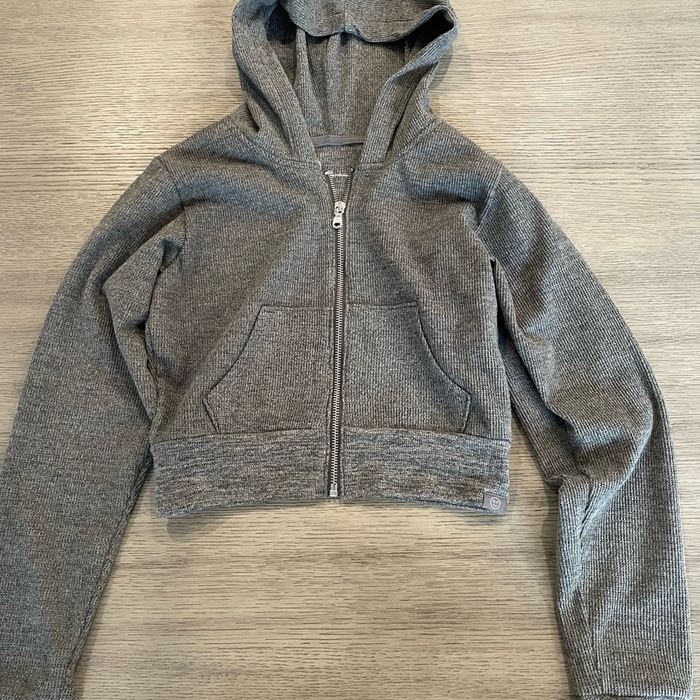 Gilly Hicks Gray Zip-Up Hoodie